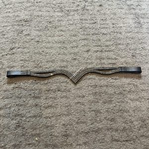 Black Bling Browband - Pony