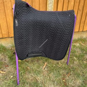 KM Elite Black Dressage Saddle Pad - Large