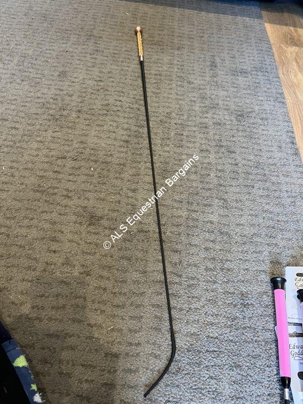 NEW Edward Goddard Schooling Whip - Rose Gold