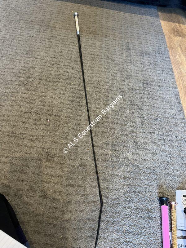 NEW Edward Goddard Schooling Whip - Silver