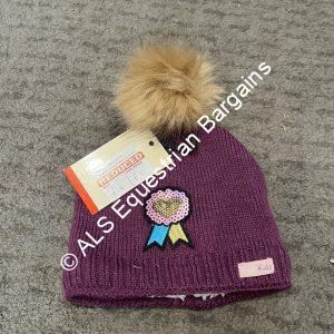Equikids Childs Bobble Hat - Purple