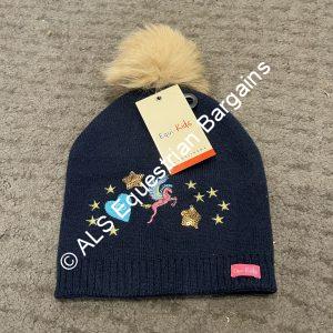 Equikids Childs Bobble Hat - Navy