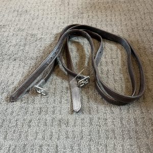 Bates Brown Stirrup Leathers - 160cm/63"