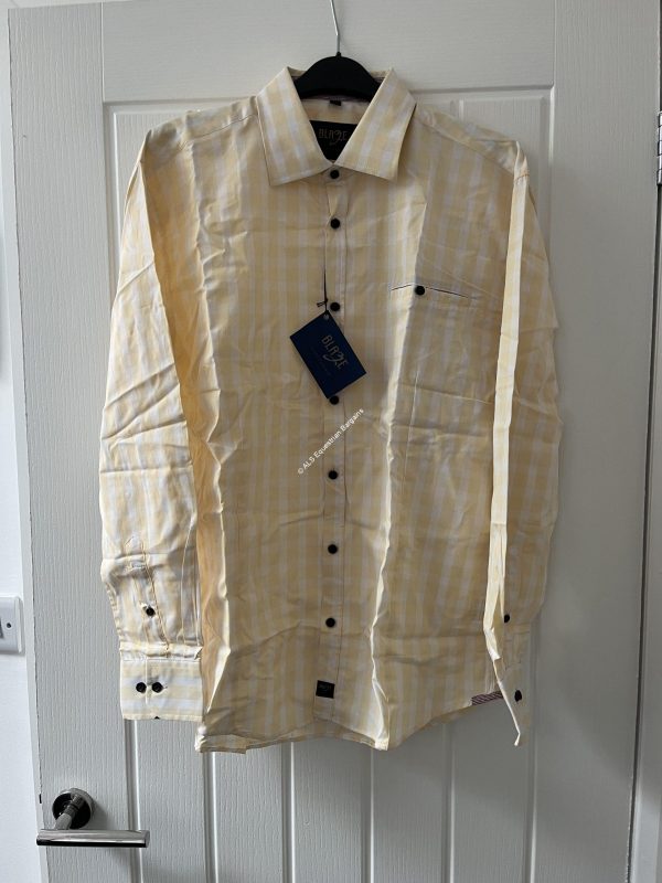 NEW Blaze Equestrian Yellow Check Shirt - Size 16