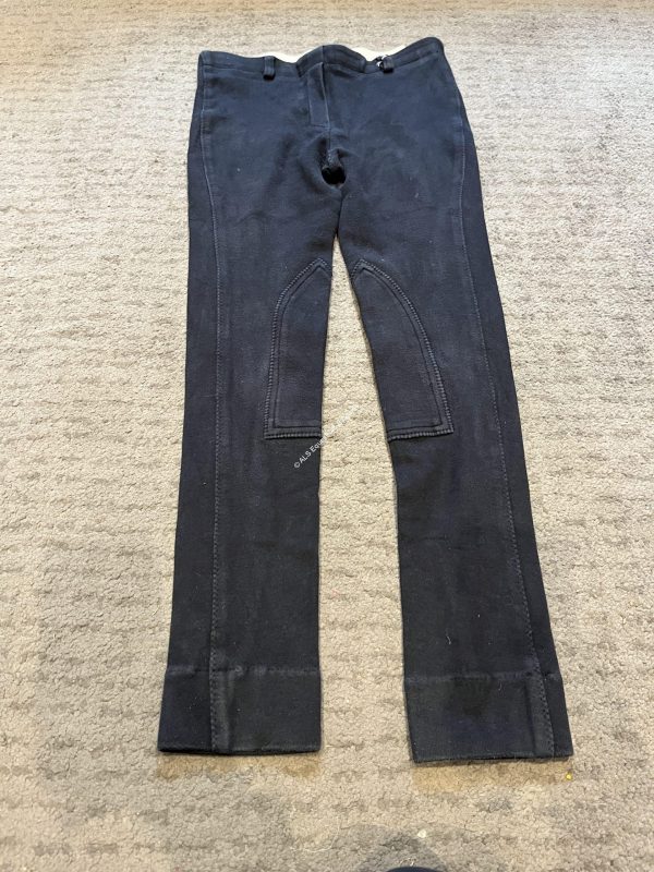 Harry Hall Black Pull On Childs Jodhpurs - Age 12