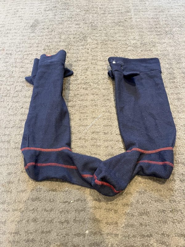 Adults Navy Bunny Welly Socks