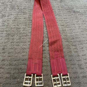 52" Burgundy Cotton Girth