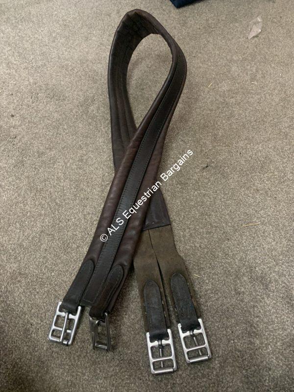 52" Brown Leather Girth
