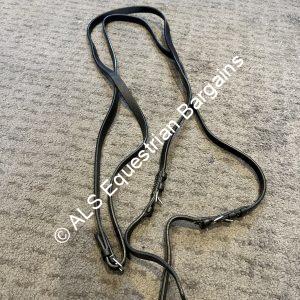 Black Leather Reins - Cob