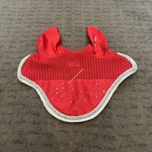 Cavallino Marino Red Fly Veil - Full