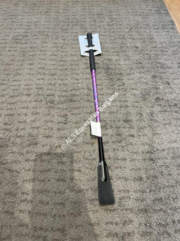 NEW Edward Goddard Purple/Black Whip - 22"