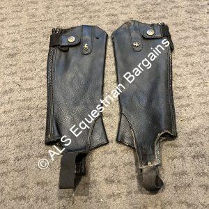 Shires Moretta Black Half Chaps - Childs Small