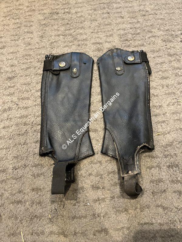Shires Moretta Black Half Chaps - Childs Small
