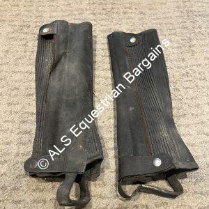 Black Half Chaps - Childs Medium