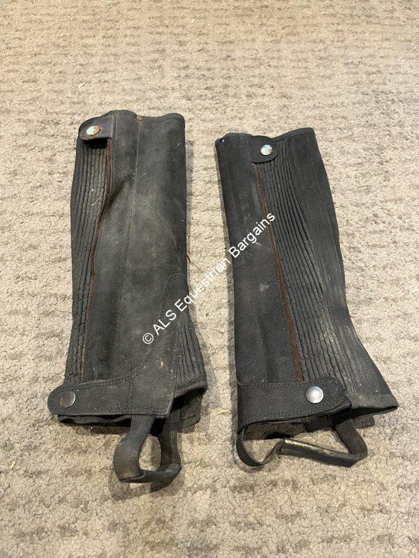 Black Half Chaps - Childs Medium