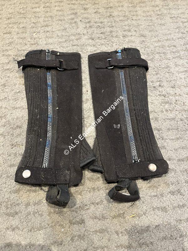 Black Half Chaps - Childs