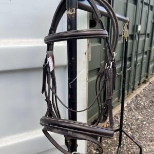 NEW Salamo Brown Flash Comfort Bridle & Reins - Cob