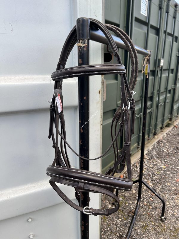 NEW Salamo Brown Flash Comfort Bridle & Reins - Cob