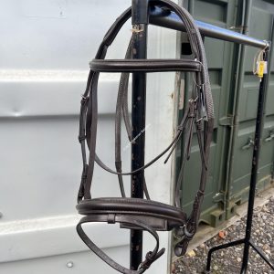NEW Salamo Brown Anatomical Flash Comfort Bridle & Reins - Full