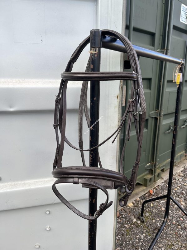 NEW Salamo Brown Anatomical Flash Comfort Bridle & Reins - Full
