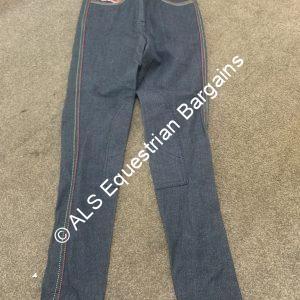 NEW Loveson Childs Denim Jodhpurs - 24"/Age 7-8yrs