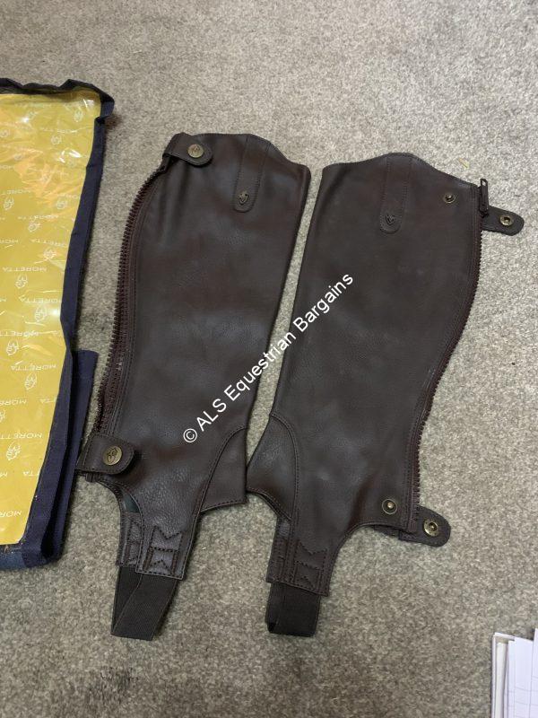 NEW Shires Moretta Synthetic Gaiters Brown - Adult XS