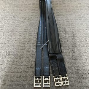 54" Jeffries Black Leather Girth