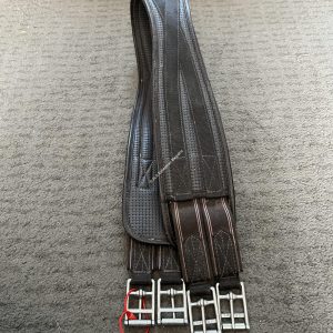 48" Shires Brown Elasticated Waffle Girth