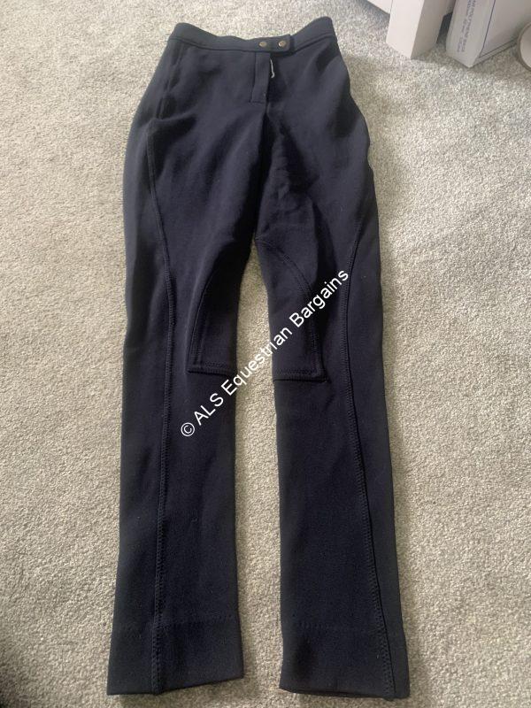 Harry Hall Black Thermal Jodhpurs - Ladies 26"/Size 8