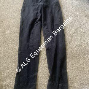 Requisite Ladies Black Jodhpurs -  Size 12