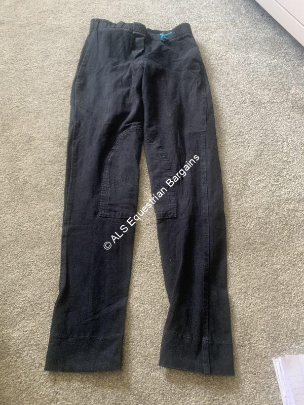 Requisite Ladies Black Jodhpurs -  Size 12