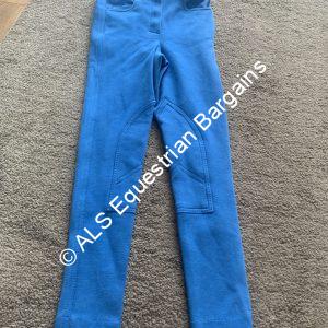 NEW Loveson Bright Blue Childs Jodhpurs - 22"/Age 5-6yrs