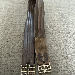 51" Brown Leather Girth