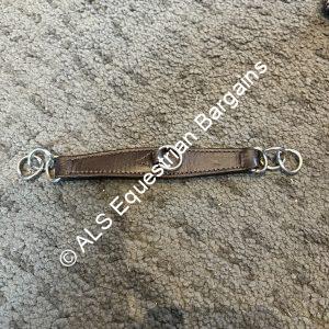 7.5" Brown Leather Curb Chain