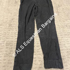 Requisite Black Pull On Ladies Jodhpurs - Size 14