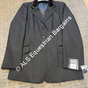 NEW Shires Cotswald Black Ladies Show Jacket - 38"