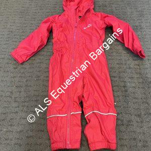 Peter Storm Fleece Lined Childs Overalls - 6-12 Months