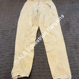 Shires Saddle Huggers Ladies Cream Jodhpurs - 24"/Size 6