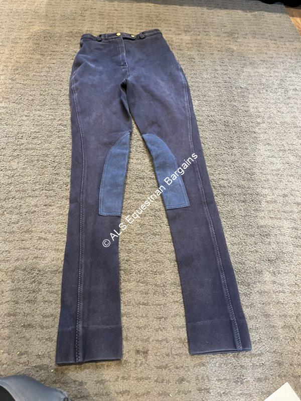 Harry Hall Ladies Navy Jodhpurs - 24"/Size 6
