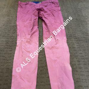Tottie Ladies Pink Jodhpurs - 32"/Size 14