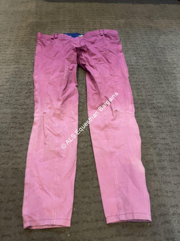 Tottie Ladies Pink Jodhpurs - 32"/Size 14