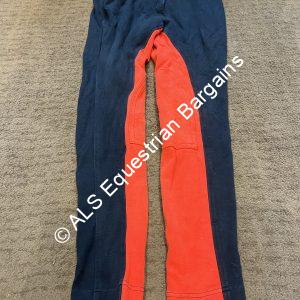 Avon Equine Ladies Navy & Red Jodhpurs - 32"/Size 14