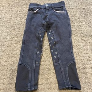 HY Childs Navy & Pink Jodhpurs - Age 5-6yrs
