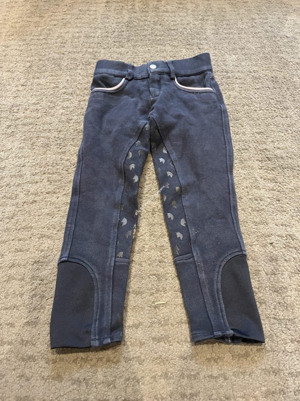 HY Childs Navy & Pink Jodhpurs - Age 5-6yrs