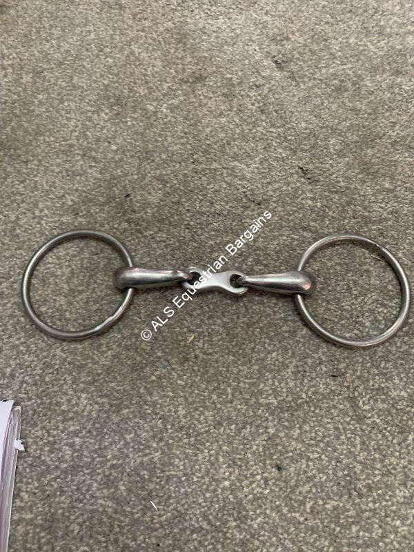 4.5" French Link Loose Ring Snaffle