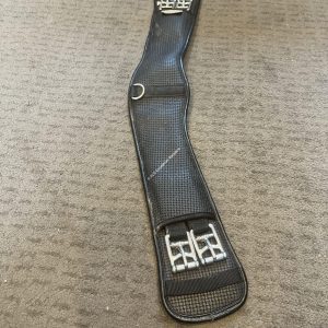 26" Harry Dabbs Black Curved Waffle Girth