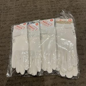 NEW Basix White Cotton Gloves - Various Sizes