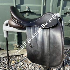 18" Sue Carson Brown Monoflap Dressage Saddle