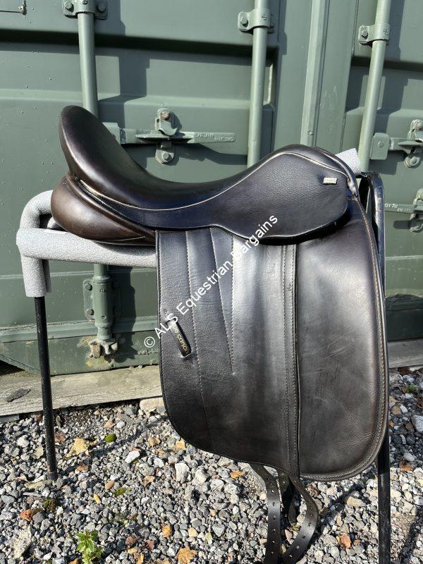 18" Sue Carson Brown Monoflap Dressage Saddle