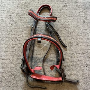 Black & Red Bling Bridle - Full